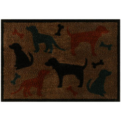 Turtle Mat Dog and Bone Doormat, L85 x W60cm , Multi